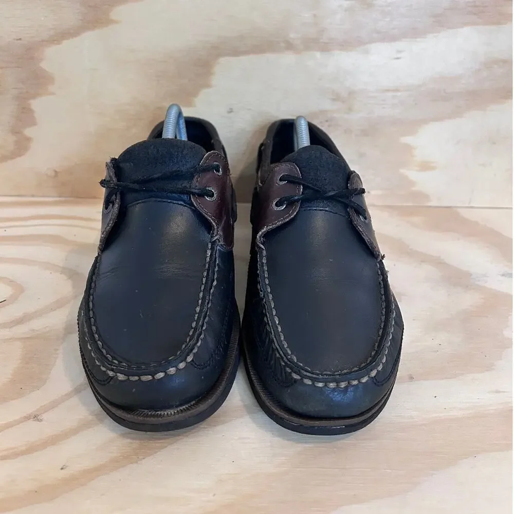 Sperry Top Sider -Lace Up Comfort -Boat Shoes -Brown/Black -Men's -10M -STS10380